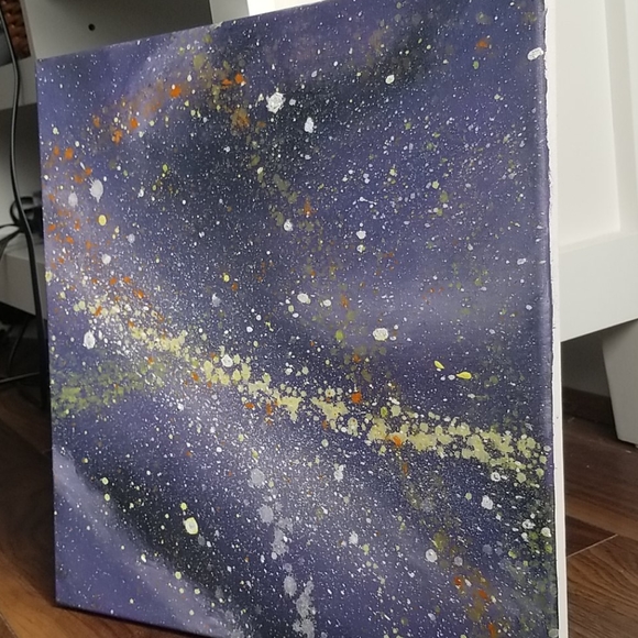 Purple Abstract Painting - Picture 3 of 4